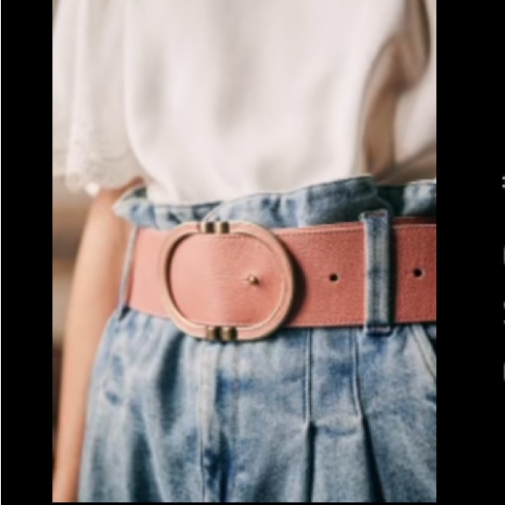 Sezane Ceinture Fetiche belt Vieux Rose